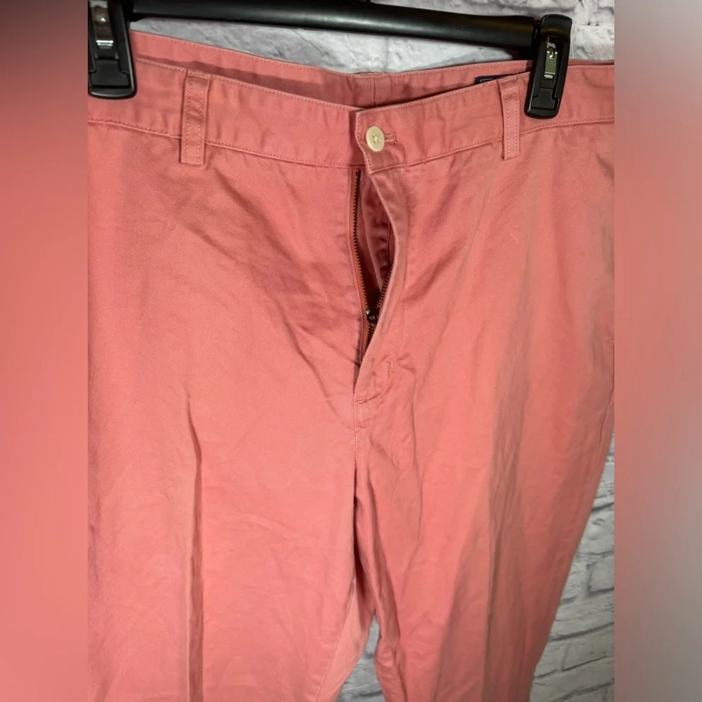 Vineyard Vines Pants Mens 36 X‎ 32 Pink Club Flat Front Straight Pockets Chinos